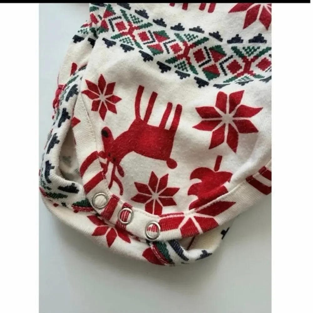 Hanna Andersson Organic Dear Deer Baby Outfit Size 70
